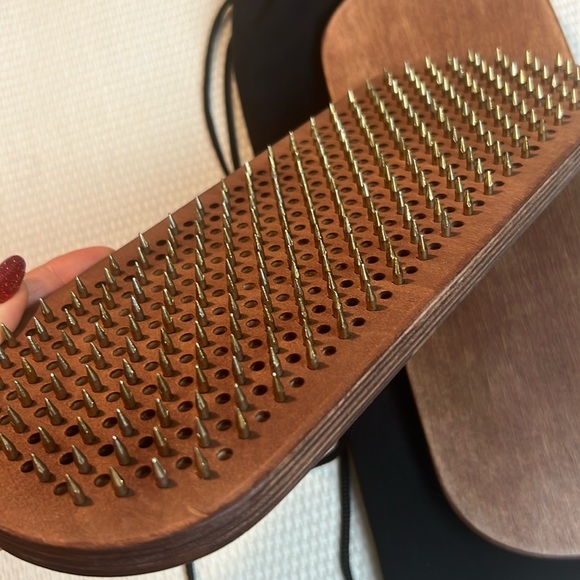 Set of 2 Sadhu Boards 10 mm, Acupuncture, Handmade ๐ yoga board meditation - Picture 7 of 11